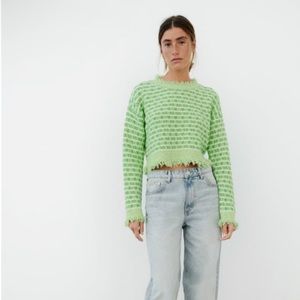 Zara Knit Sweater in Green